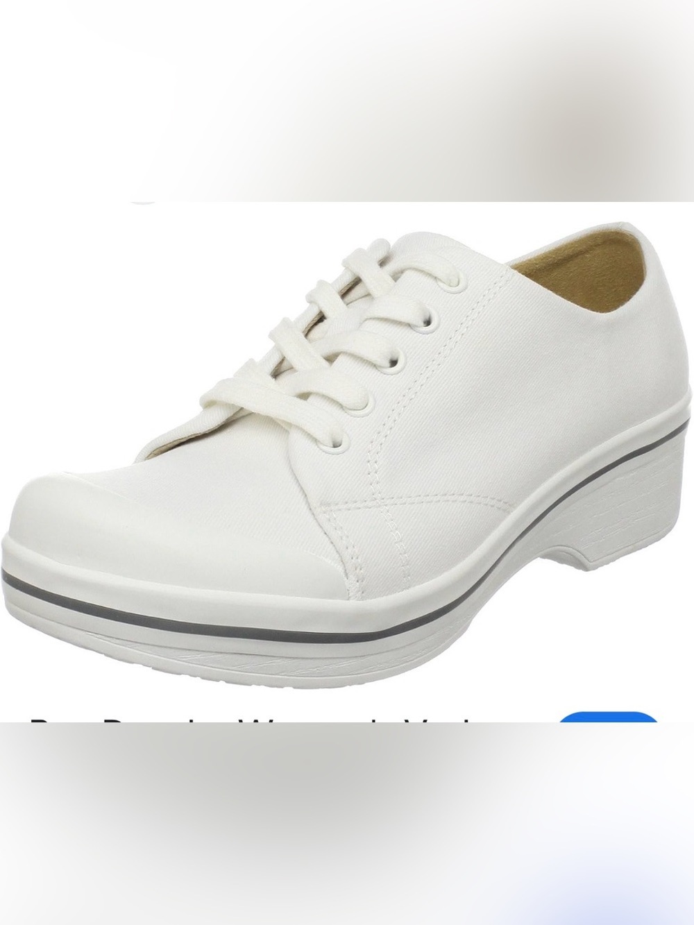 Dansko Men's White Low-Top Canvas Sneaker